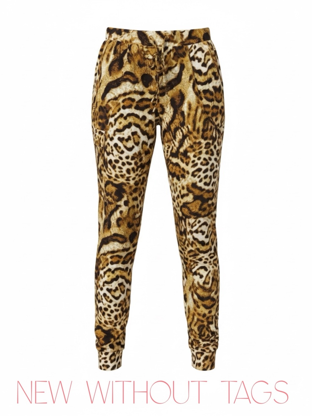 Coldesina Leopard Print Jogger Pants – Size M - NWOT